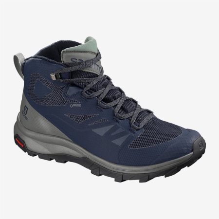 Scarpe Trekking Salomon OUTline Mid GTX Uomo Blu Marino IT 4-U28